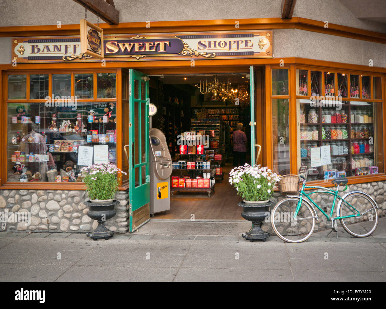 Sweet Shop dans la région de Banff Alberta Canada Banque D'Images