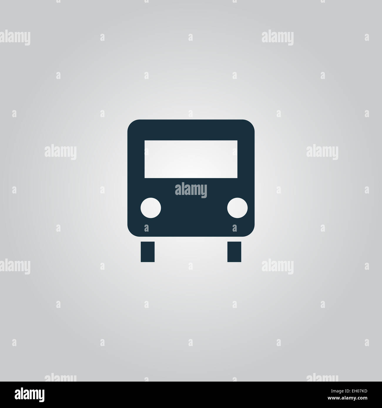 L'icône de bus, vector illustration. Télévision style design Banque D'Images