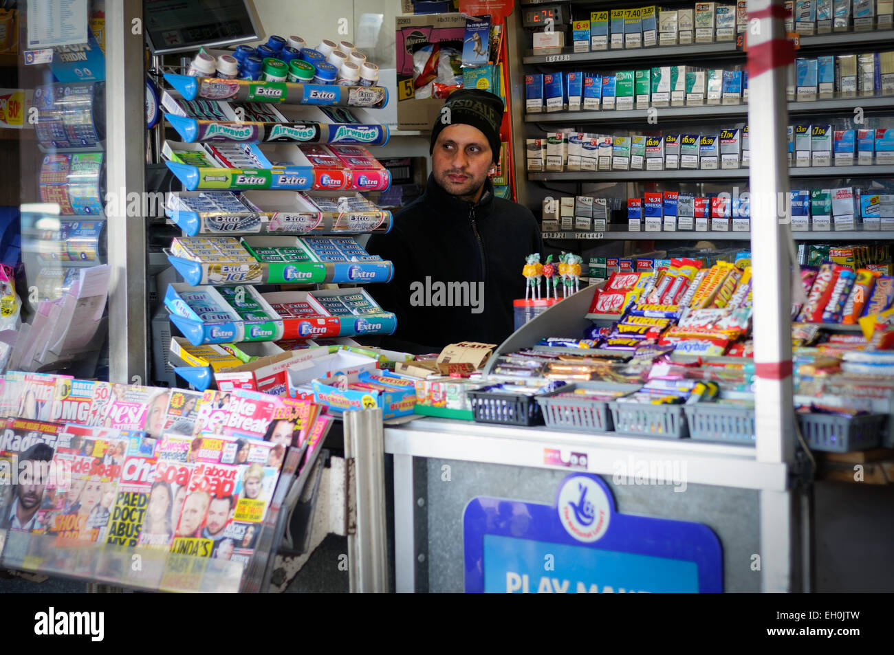 Corner Shop Mansfield ,UK . Banque D'Images