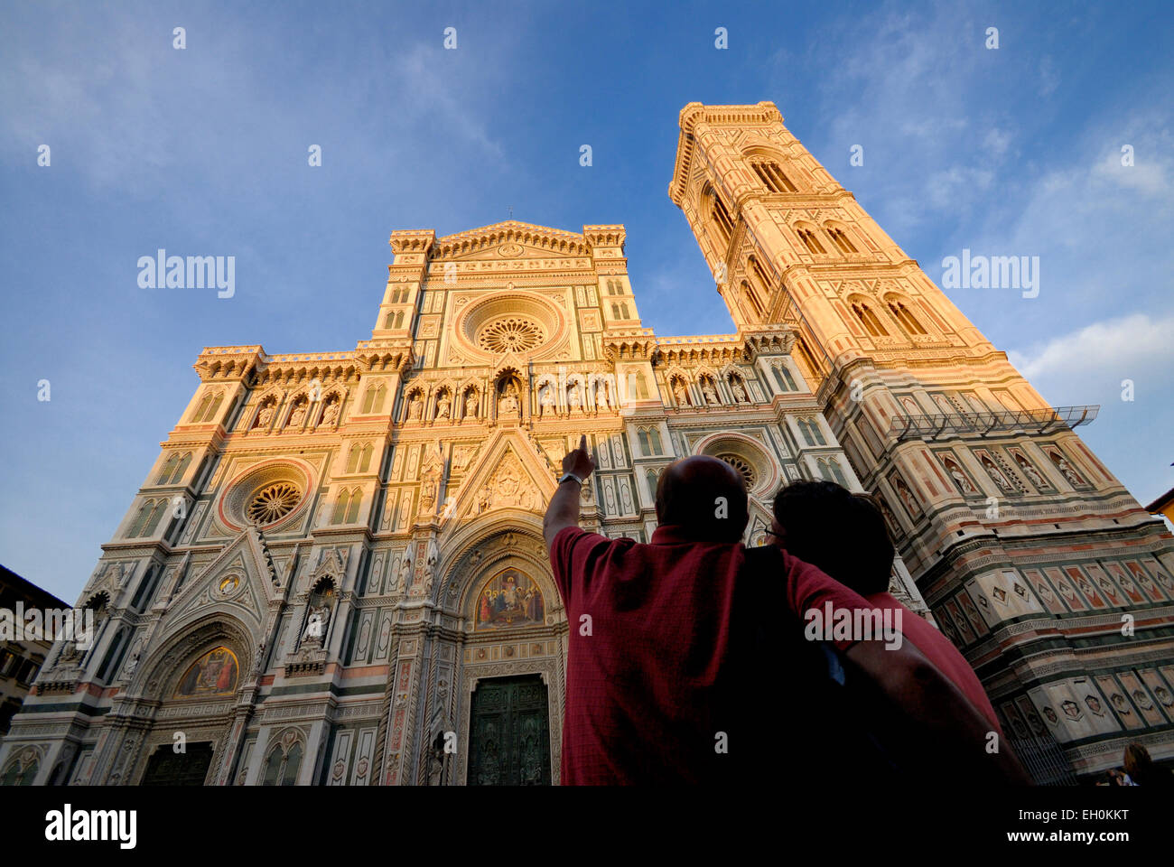 Low angle view de la cathédrale Duomo, Florence, Italie Banque D'Images