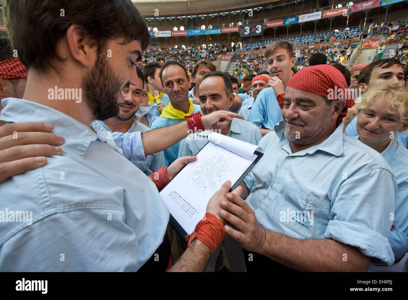 LE CONCOURS XXV DE CASTELLS, TARRAGONE, ESPAGNE Banque D'Images