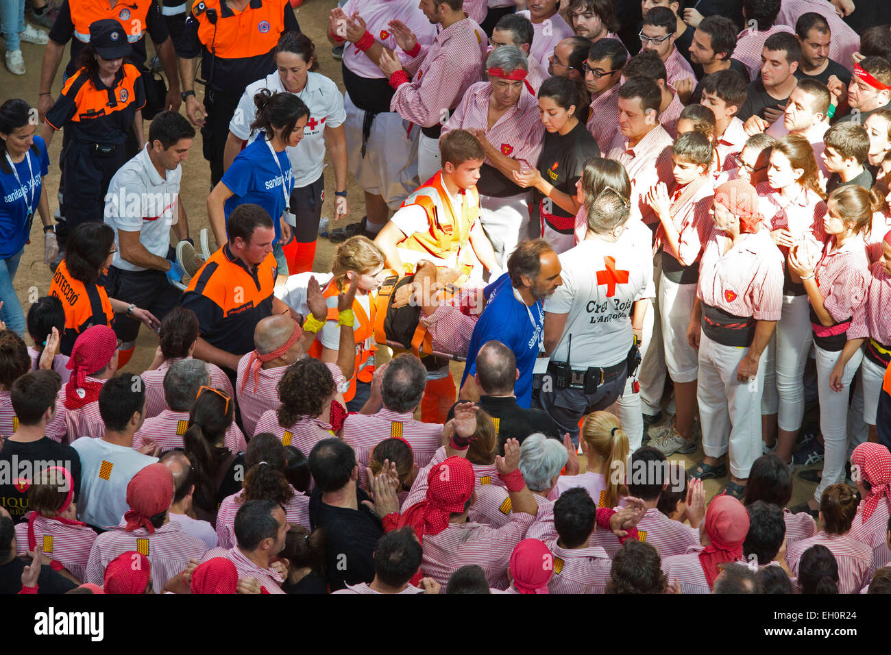 LE CONCOURS XXV DE CASTELLS, TARRAGONE, ESPAGNE Banque D'Images