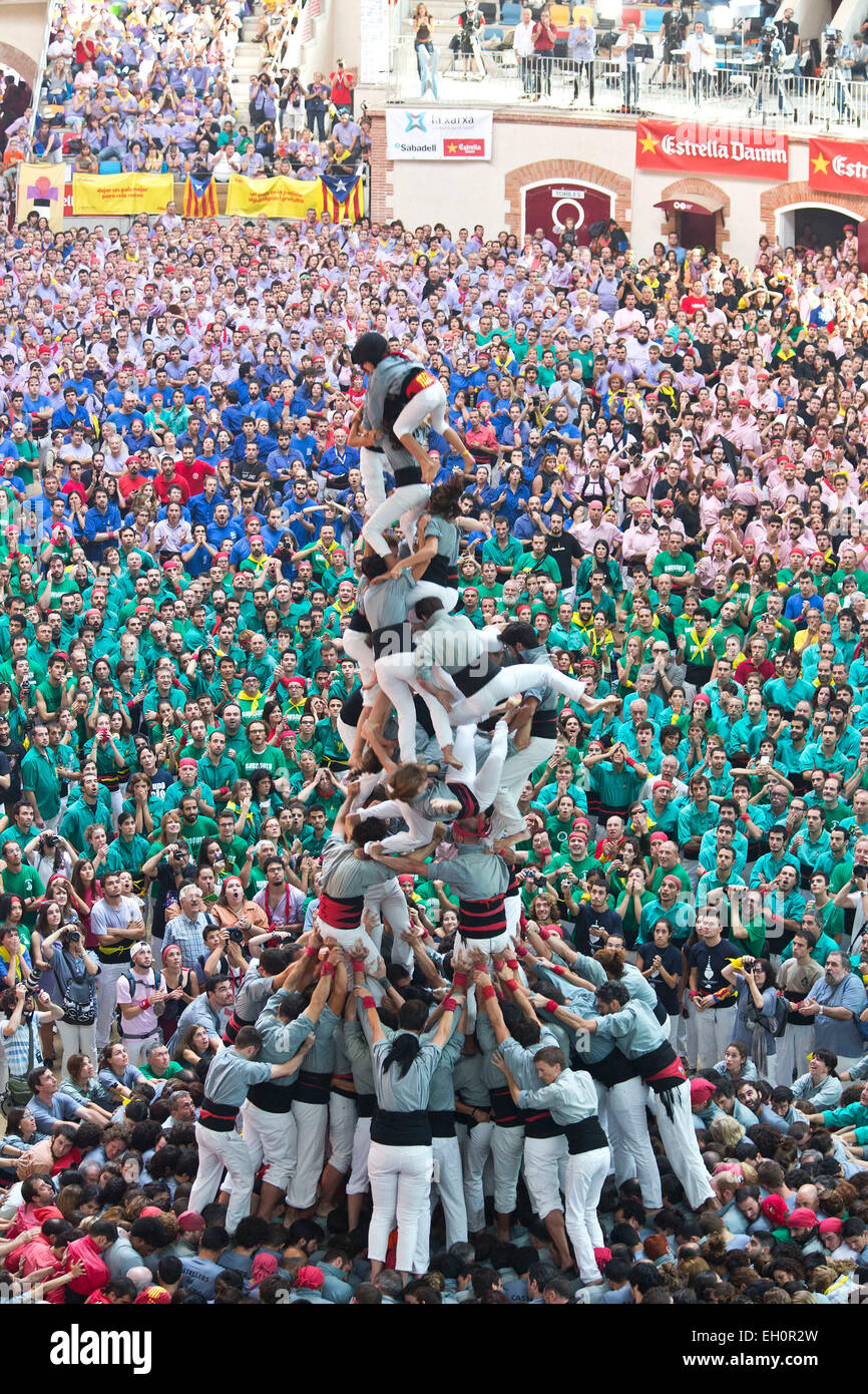 LE CONCOURS XXV DE CASTELLS, TARRAGONE, ESPAGNE Banque D'Images