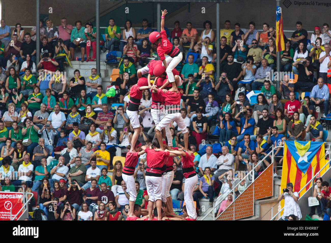 LE CONCOURS XXV DE CASTELLS, TARRAGONE, ESPAGNE Banque D'Images