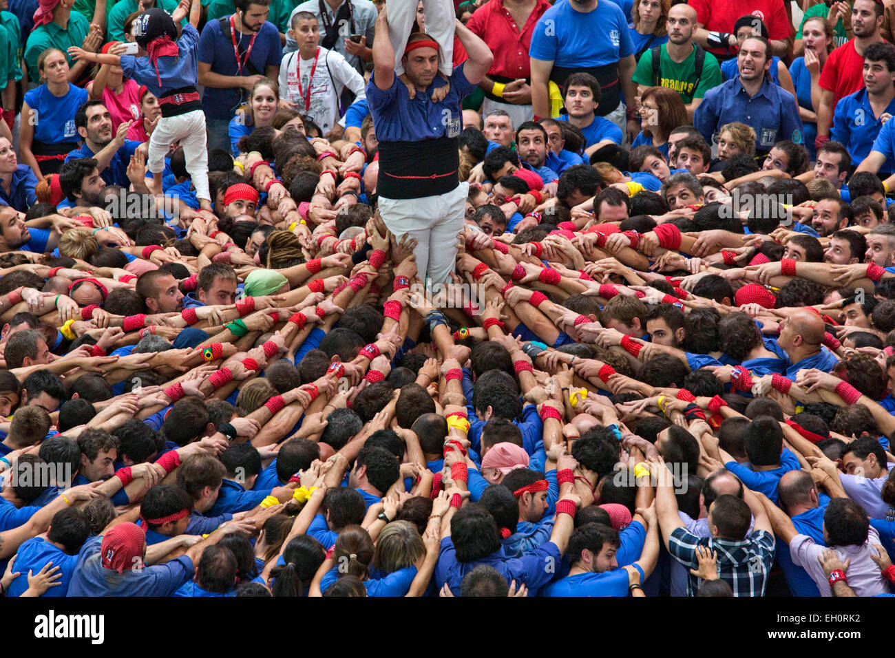 LE CONCOURS XXV DE CASTELLS, TARRAGONE, ESPAGNE Banque D'Images