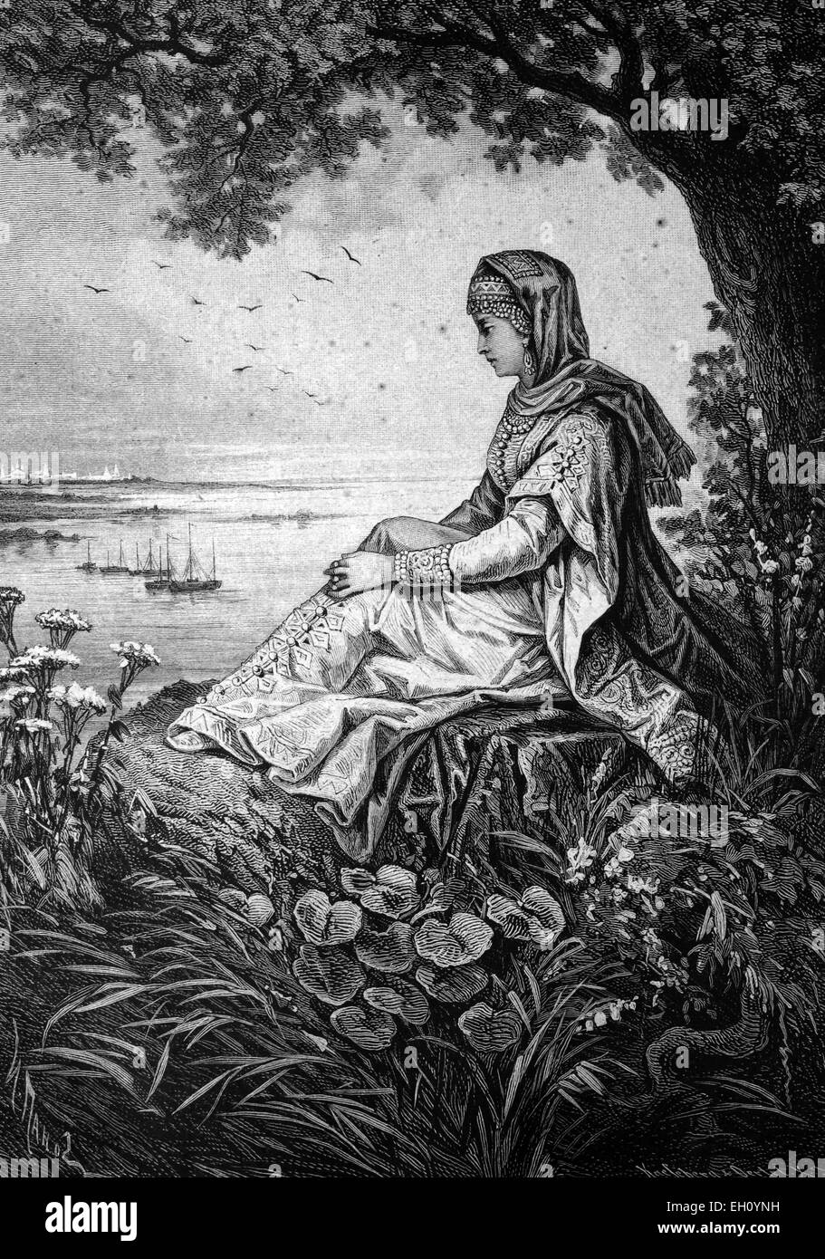 Fédération de Boyarina, xvie siècle, illustration historique, vers 1886 Banque D'Images