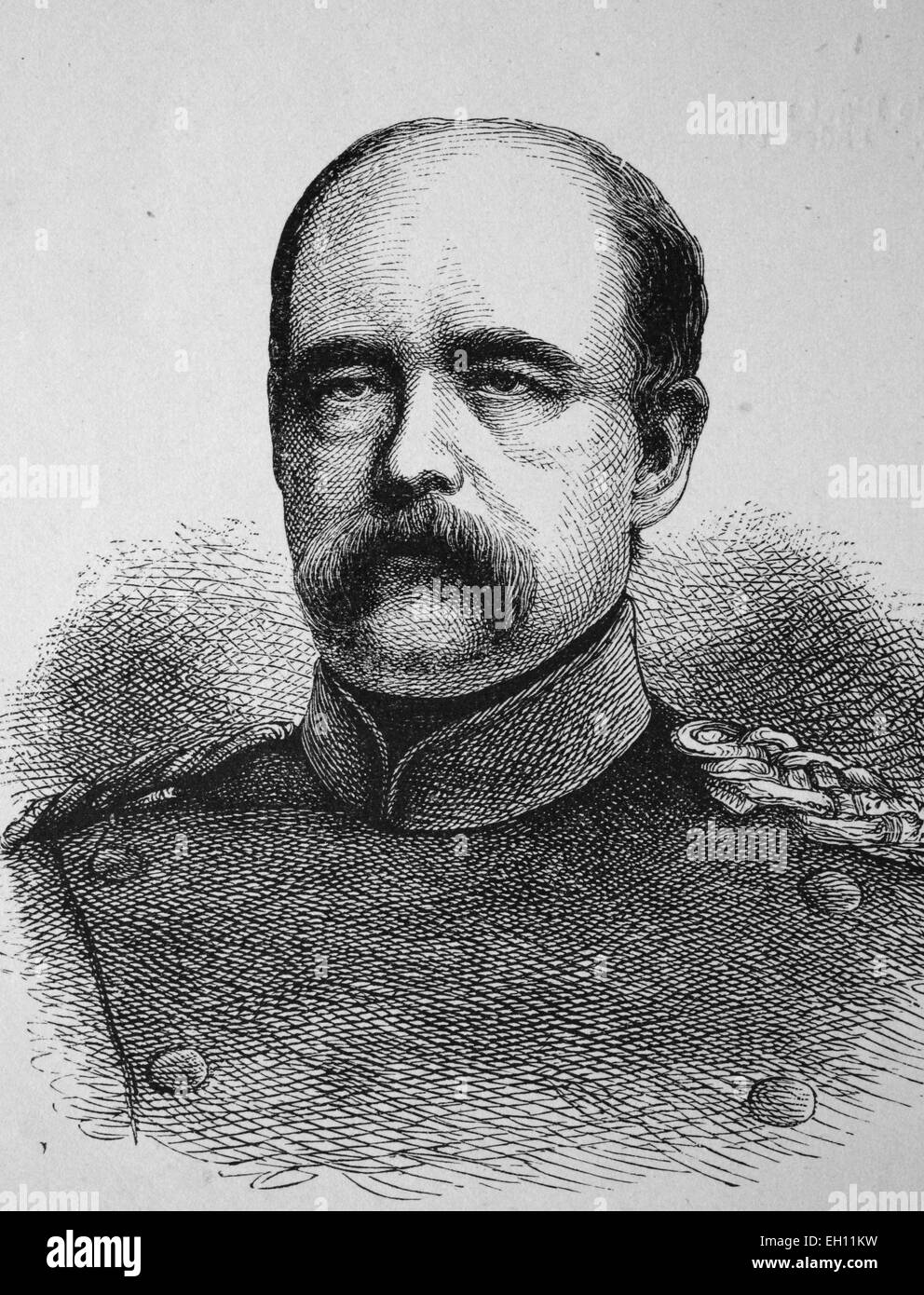 Le prince Otto von Bismarck, 1815 - 1898, premier chancelier de l'Empire allemand, gravure sur bois, vers 1880 historique Banque D'Images