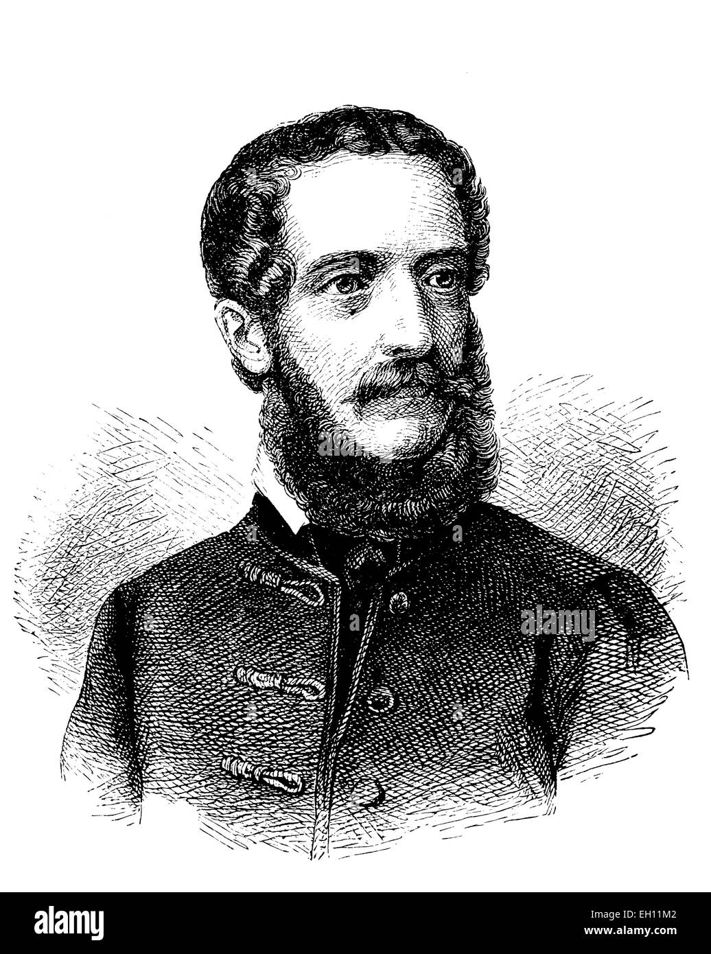 Louis Kossuth, 1802 - 1894, héros national hongrois, historique gravure sur bois, vers 1880 Banque D'Images