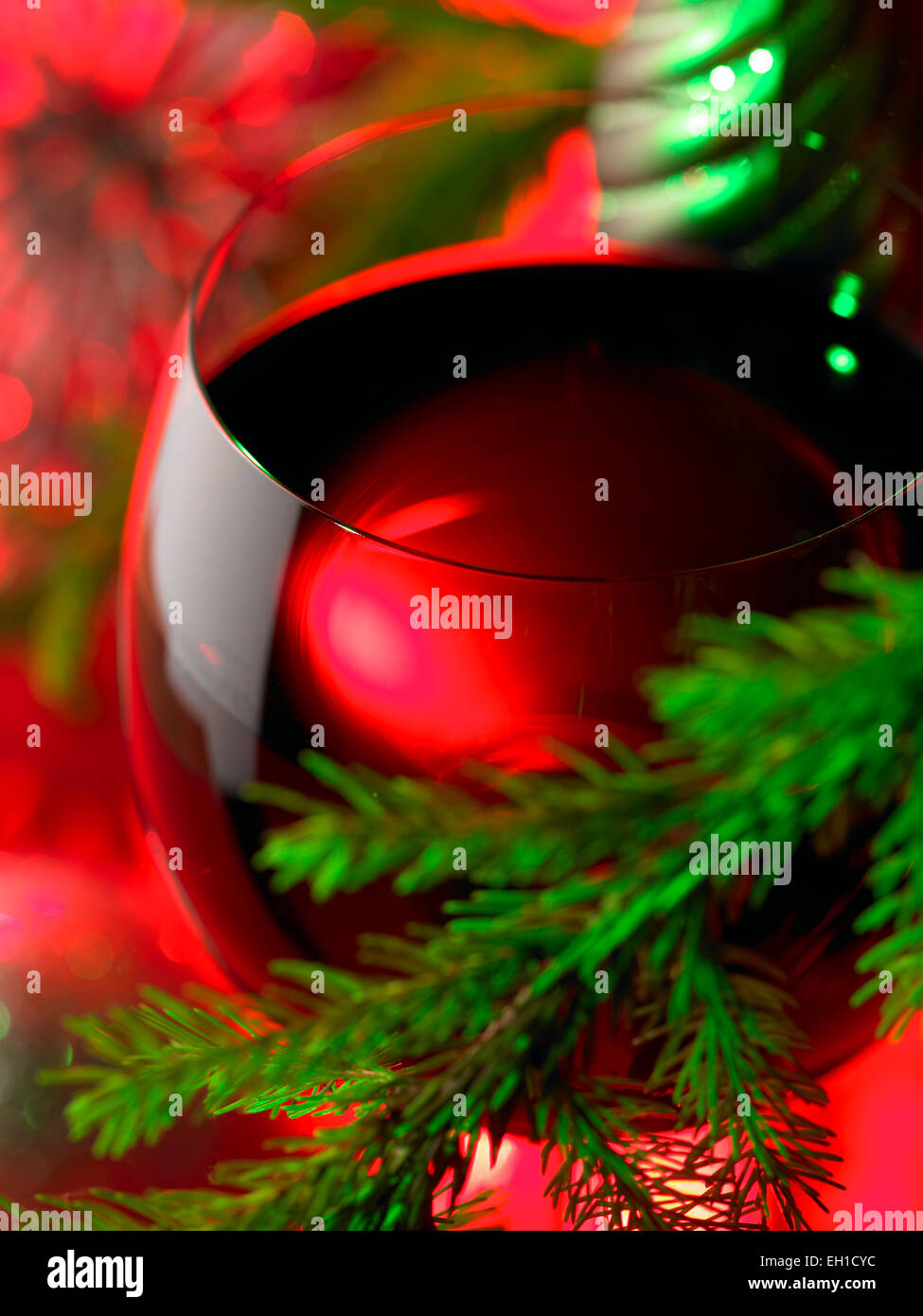 verre à vin rouge Banque D'Images