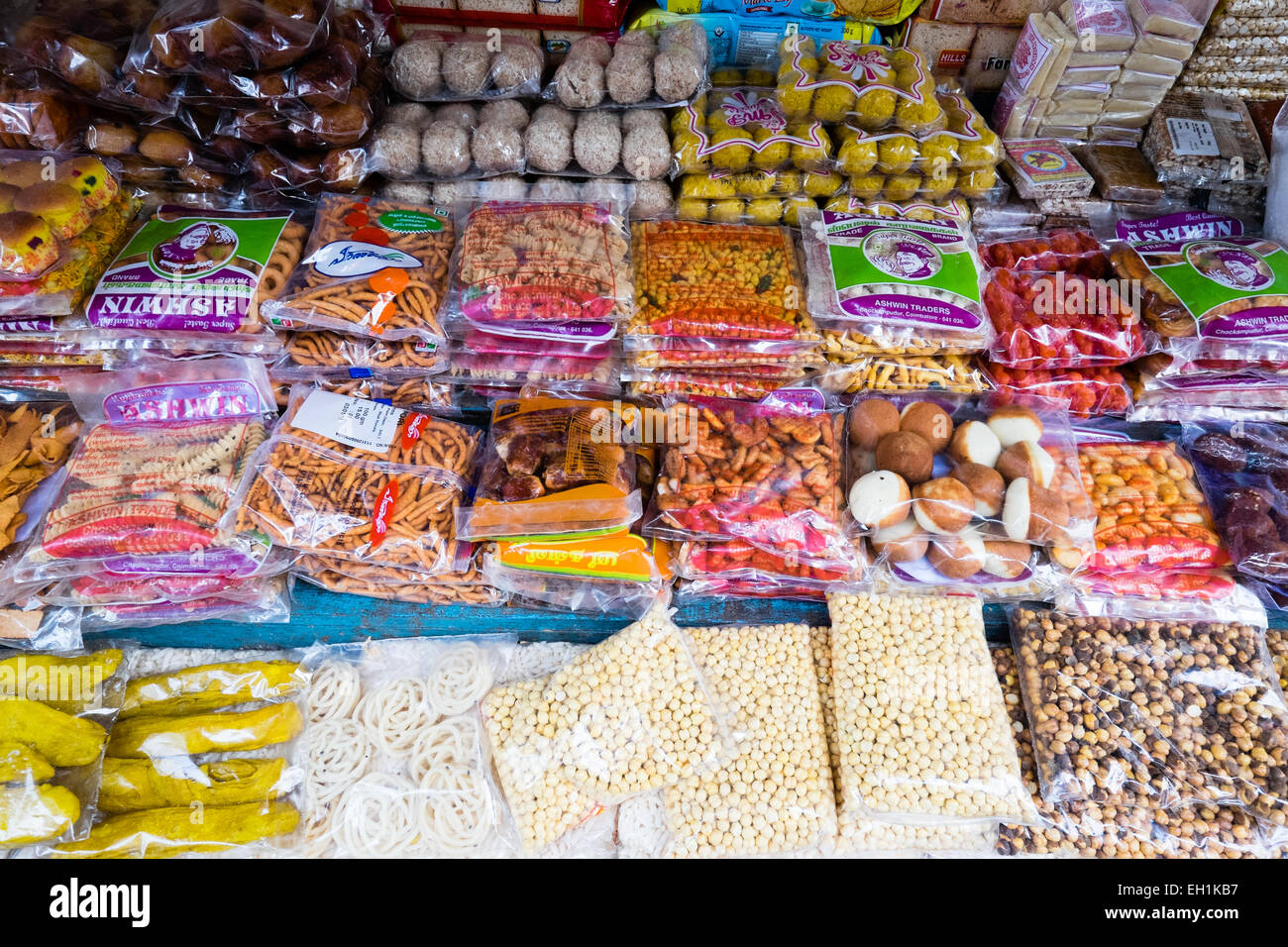 Produits du marché, marché Munnar, Inde Banque D'Images