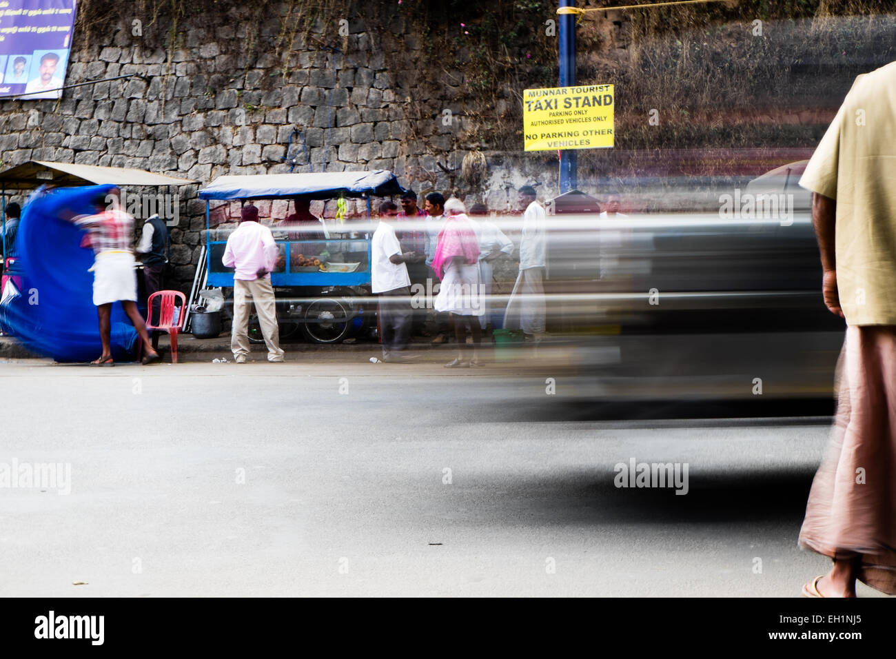 Auto rickshaws, tuk tuks, Munnar, India Banque D'Images