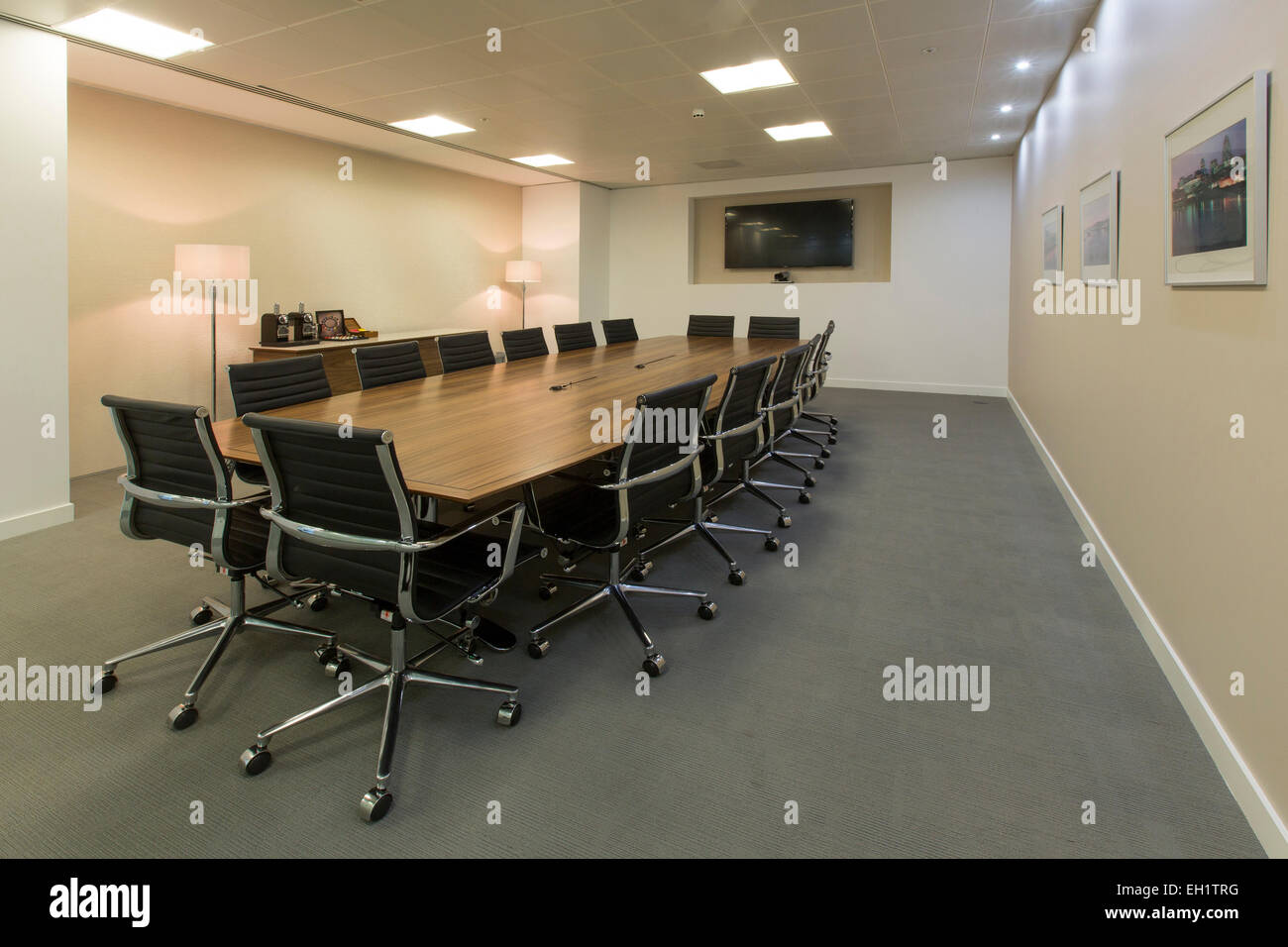 Salle de conférence, bureau moderne, Londres. Banque D'Images