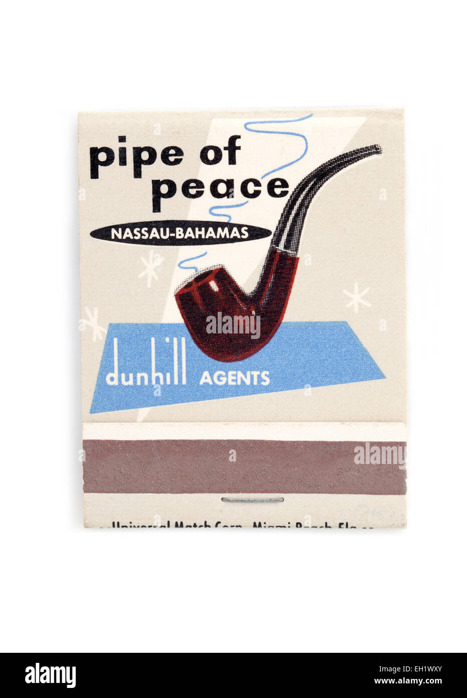 La publicité d'Allumettes vintage britannique Tabac Calumet de la paix Banque D'Images