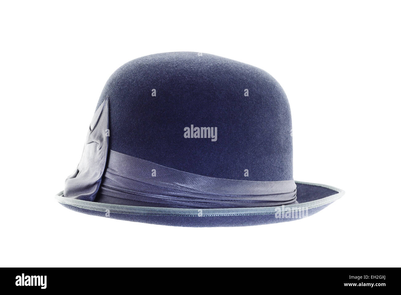 Retro dark blue hat isolé sur fond blanc Banque D'Images