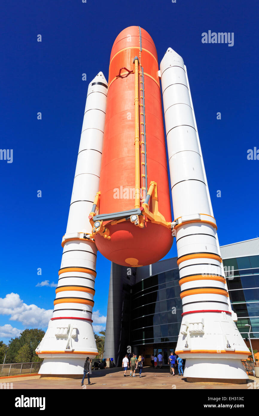 Le Kennedy Space Center visitor complex, Cap Canaveral, Floride, l'Amérique Banque D'Images