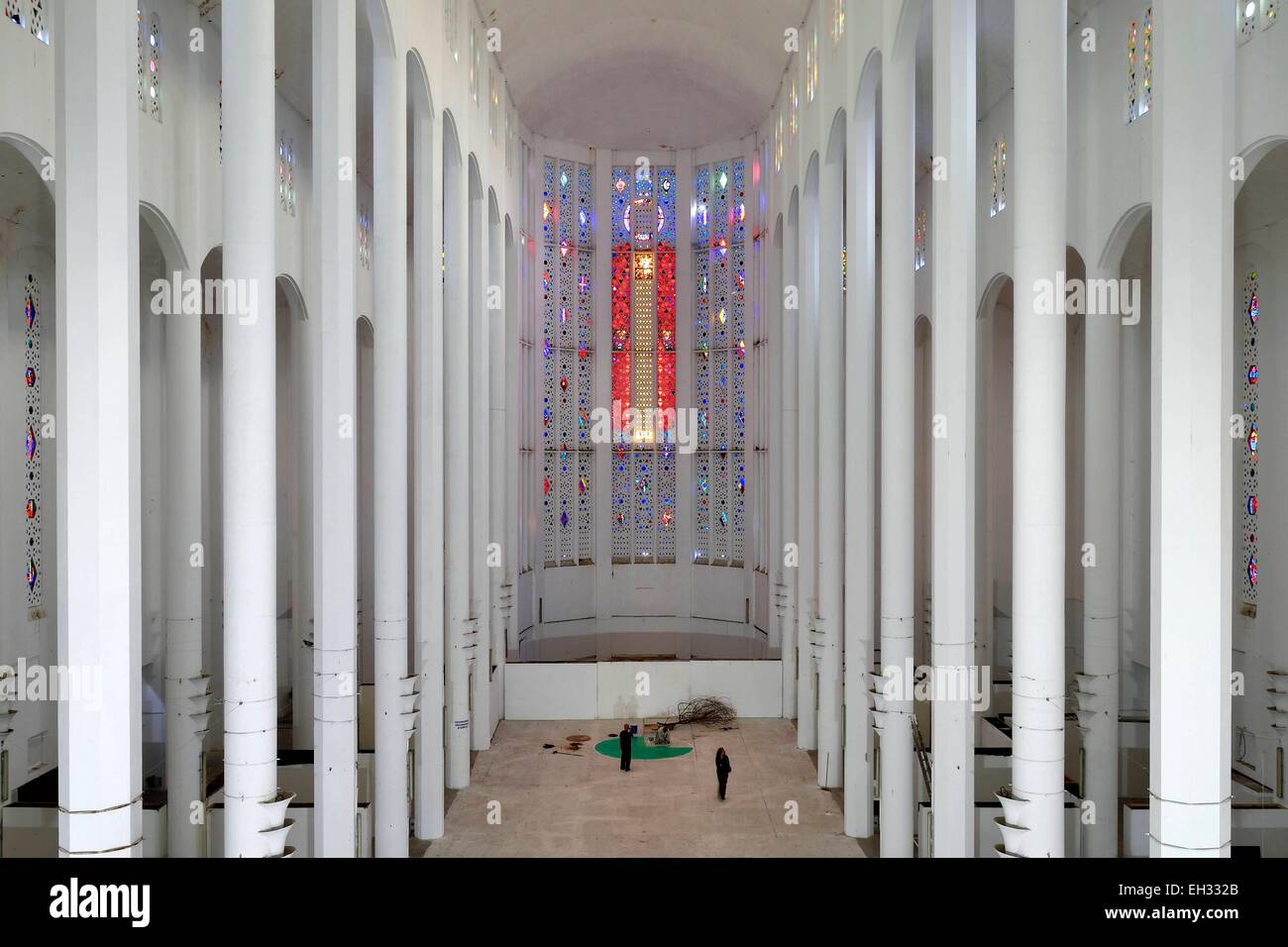 Maroc, Casablanca, église du Sacré-Cœur, l'architecte Paul Tournon (construit entre 1930 et 1953) Banque D'Images