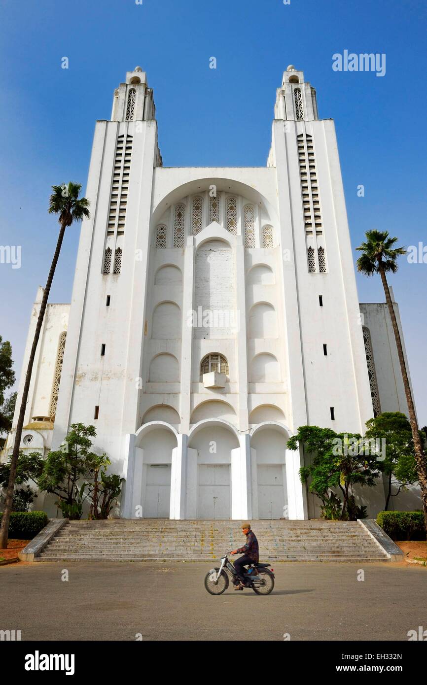 Maroc, Casablanca, église du Sacré-Cœur, l'architecte Paul Tournon (construit entre 1930 et 1953) Banque D'Images