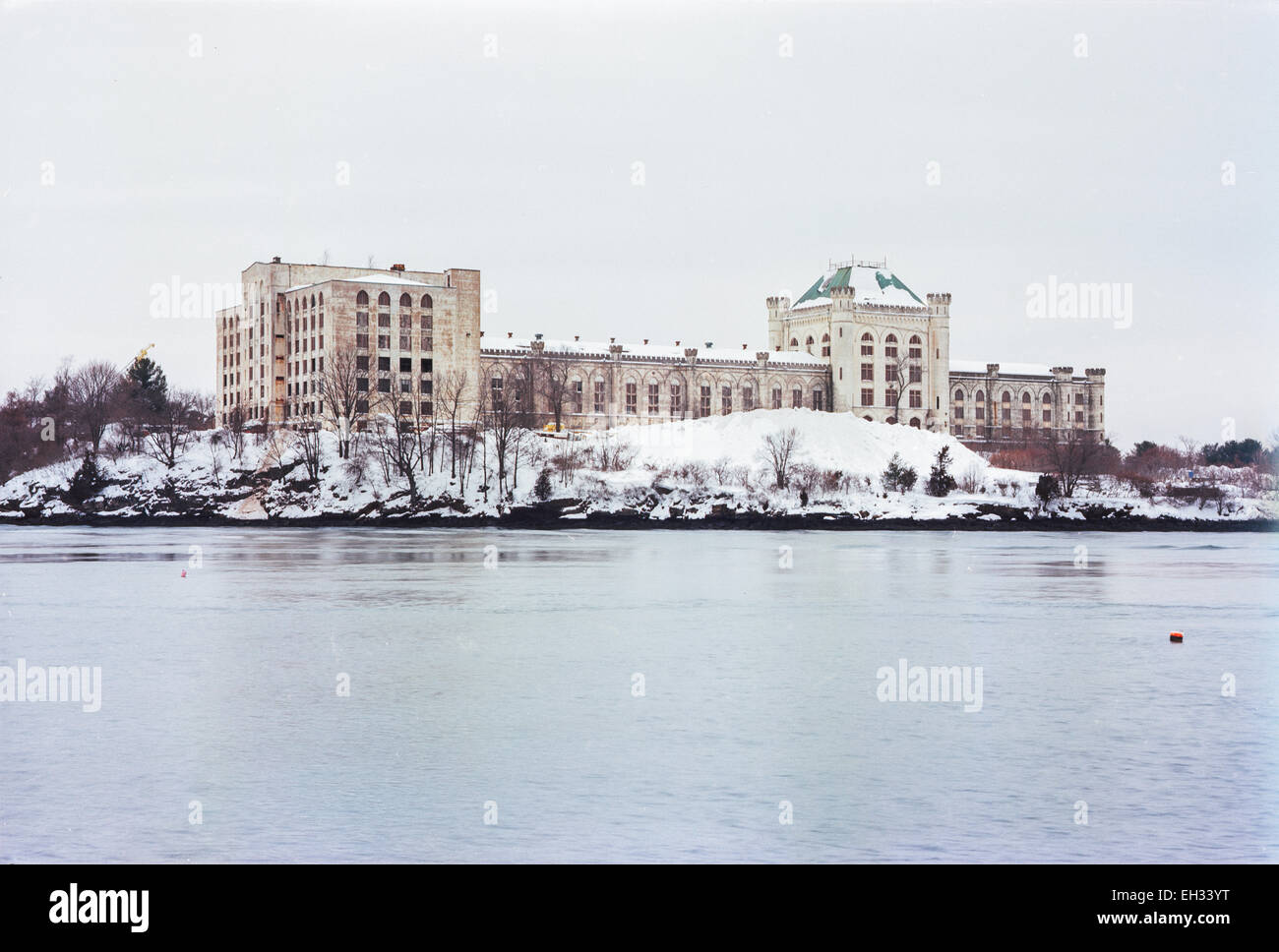 Portsmouth Naval Prison, aujourd'hui abandonné. Banque D'Images