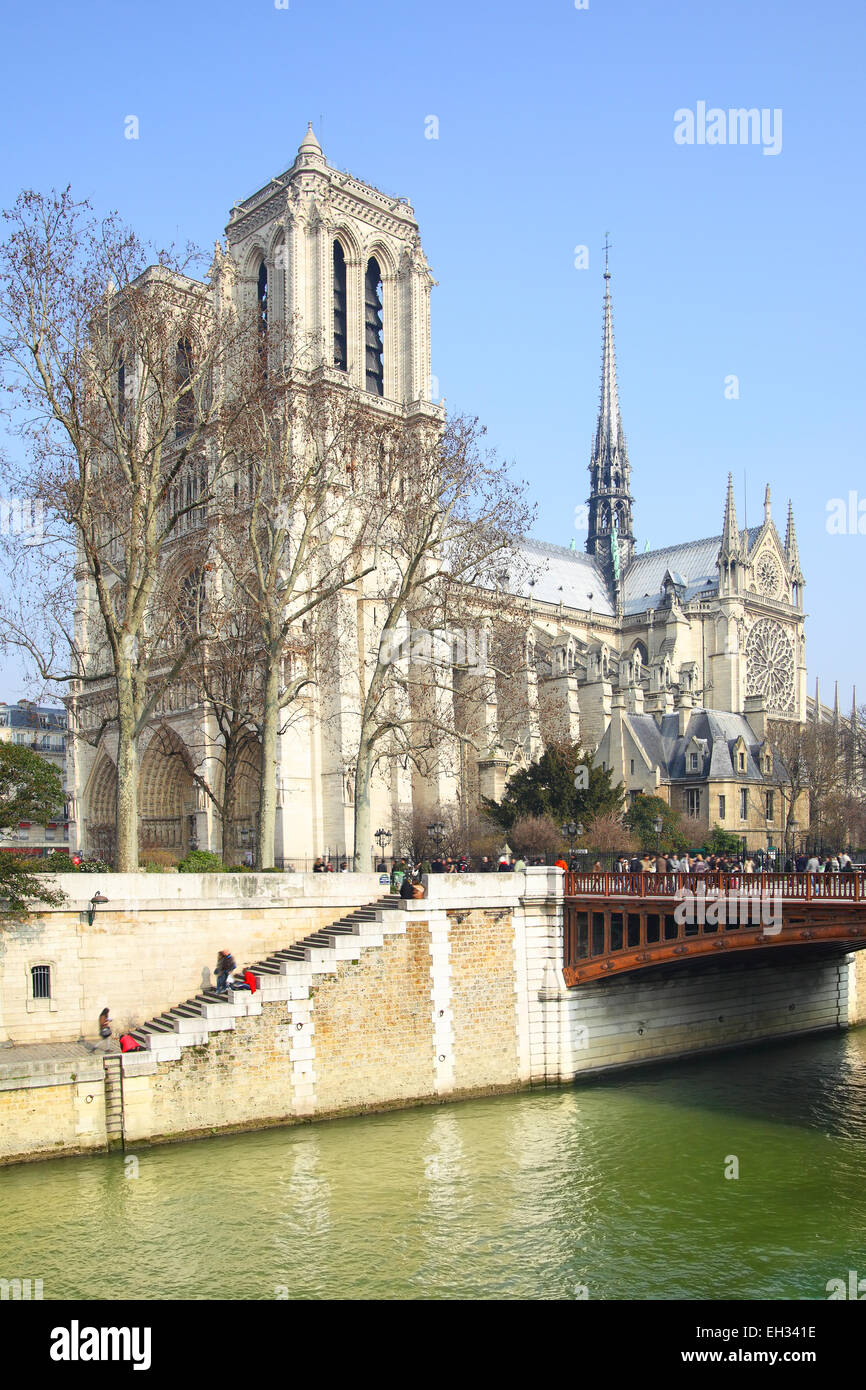 Notre Dame de Paris, France Banque D'Images