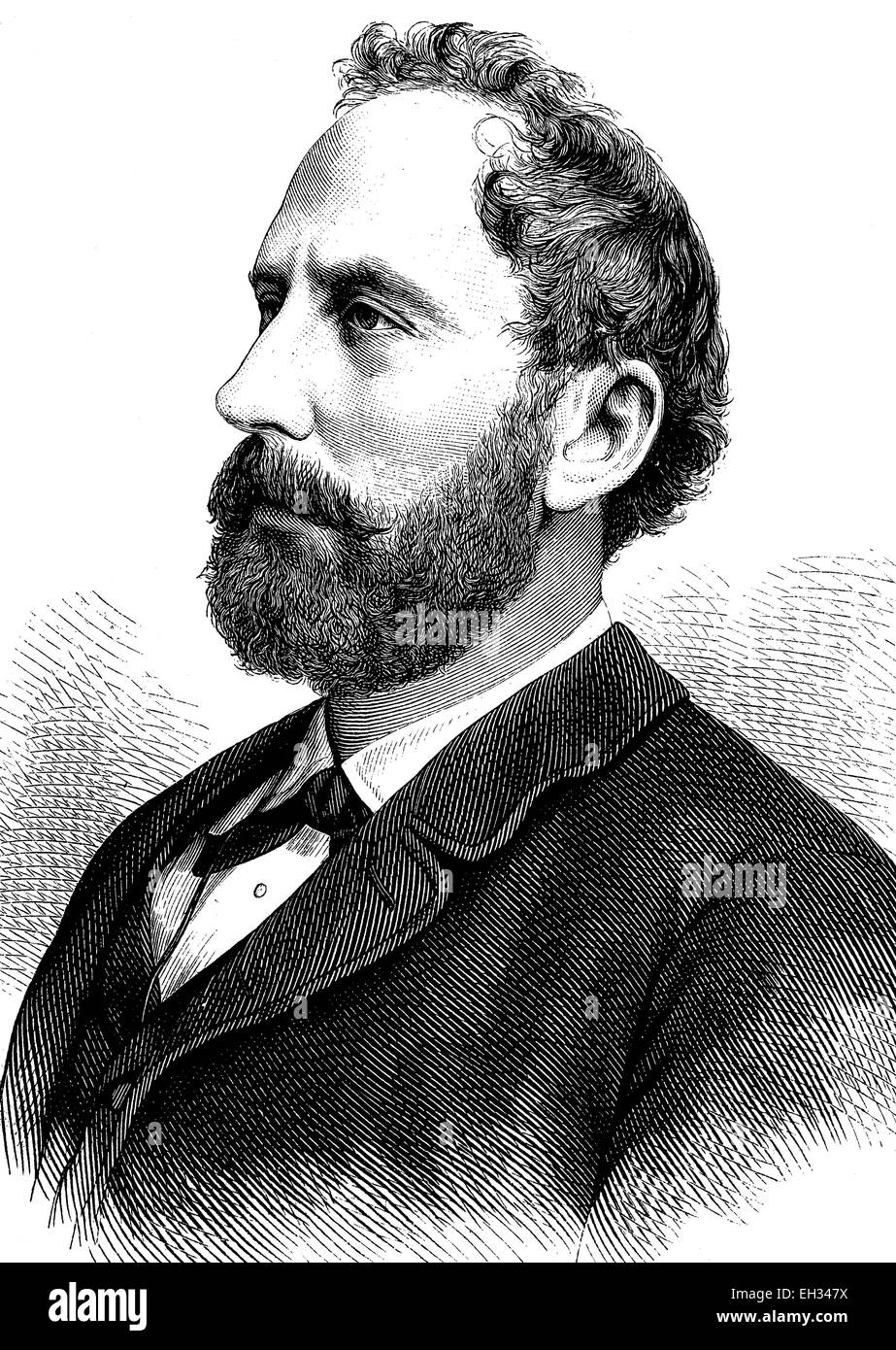 "Eduard Suess, 20 août 1831 ? 26 avril, 1914) est un géologue autrichien qui était un expert sur la géographie des Alpes. Il est responsable de la formulation d'hypothèses deux grandes caractéristiques géographiques, l'ancien supercontinent Gondwana (proposé en 1861) et de la Téthys' Banque D'Images