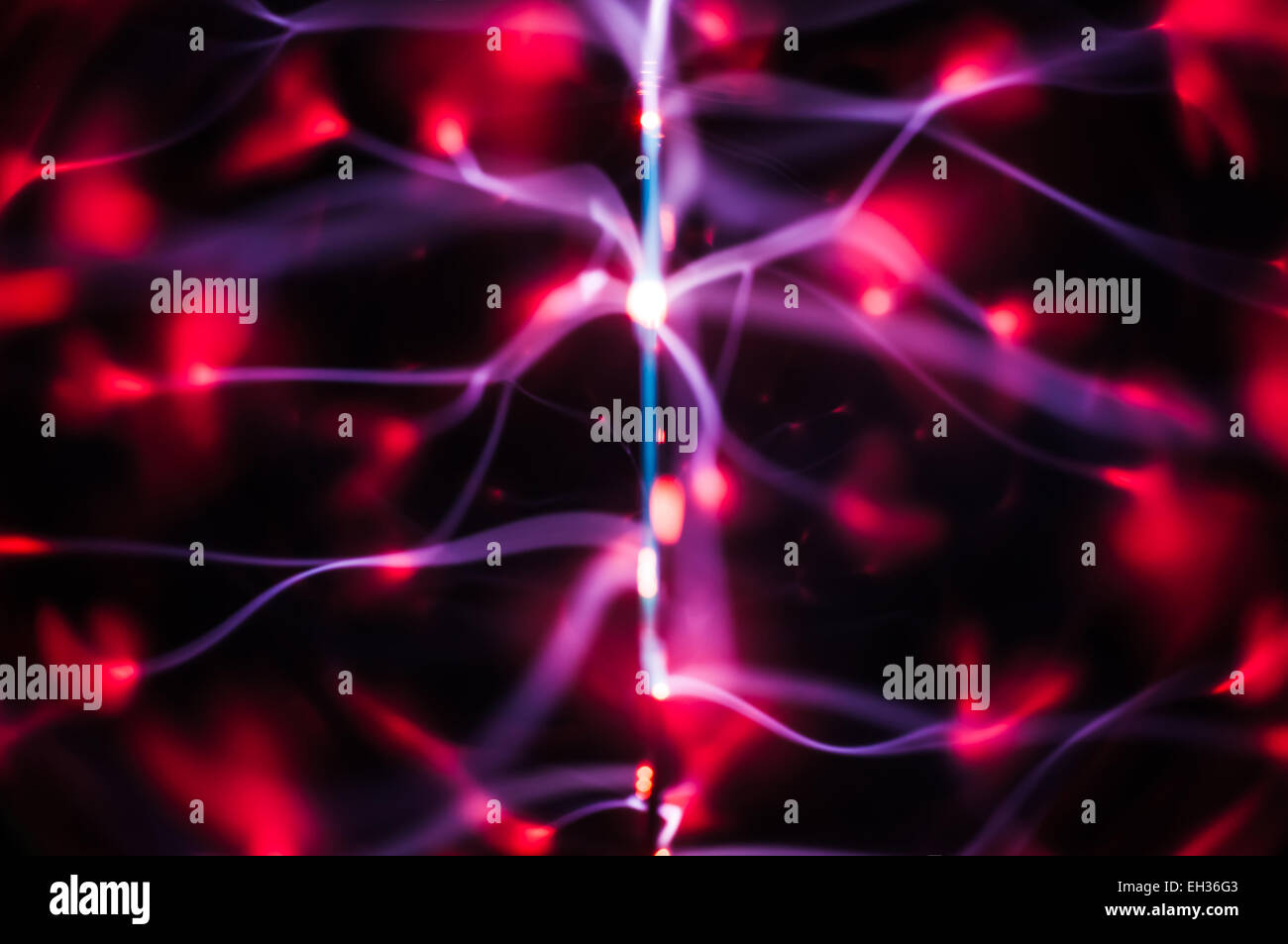 La science abstract pattern : poutres et des traces de gaz plasma Banque D'Images