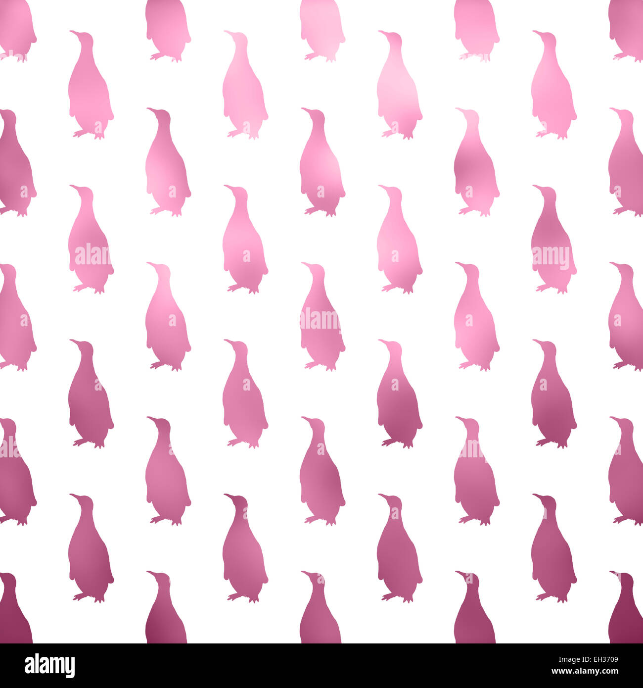 Pingouin Blanc Rose Pois métallique aluminium Faux pingouins fond Texture Pattern Banque D'Images