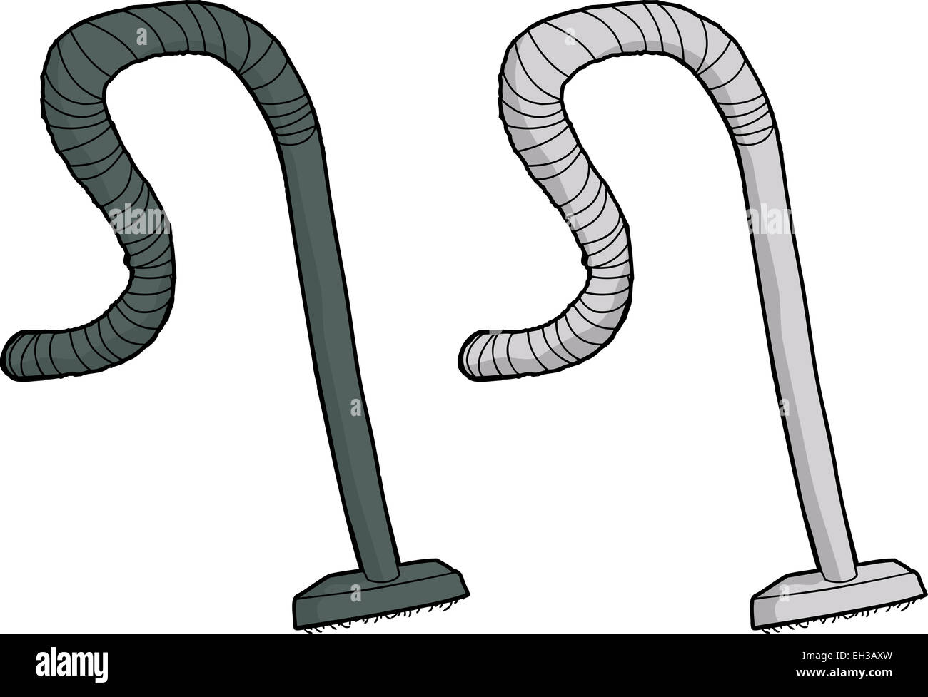 Seule la partie du tube à vide isolé sur fond blanc Banque D'Images