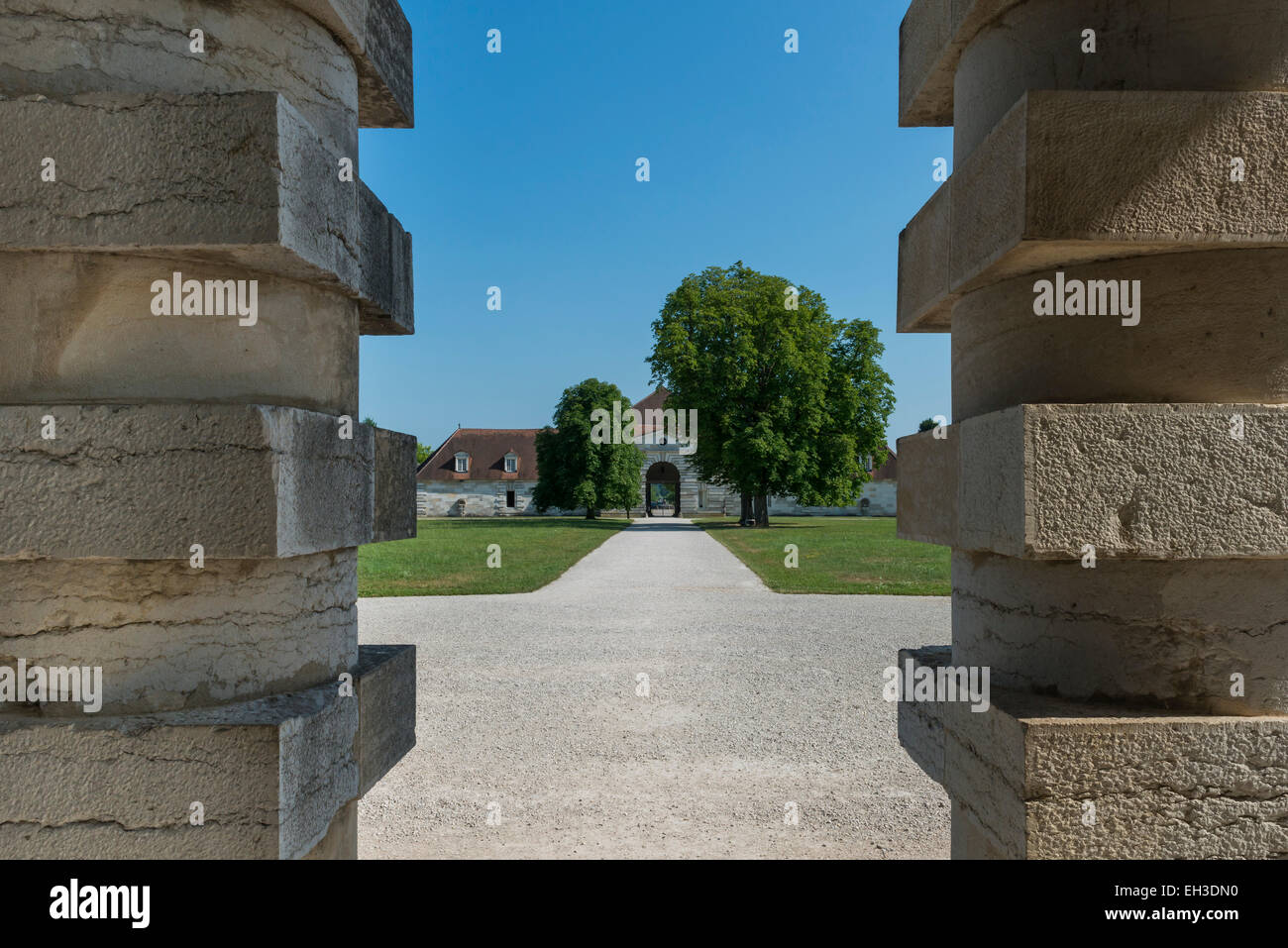 Centre de la Saline d'Arc-et-Senans, Salins-les-Bains, France. Banque D'Images