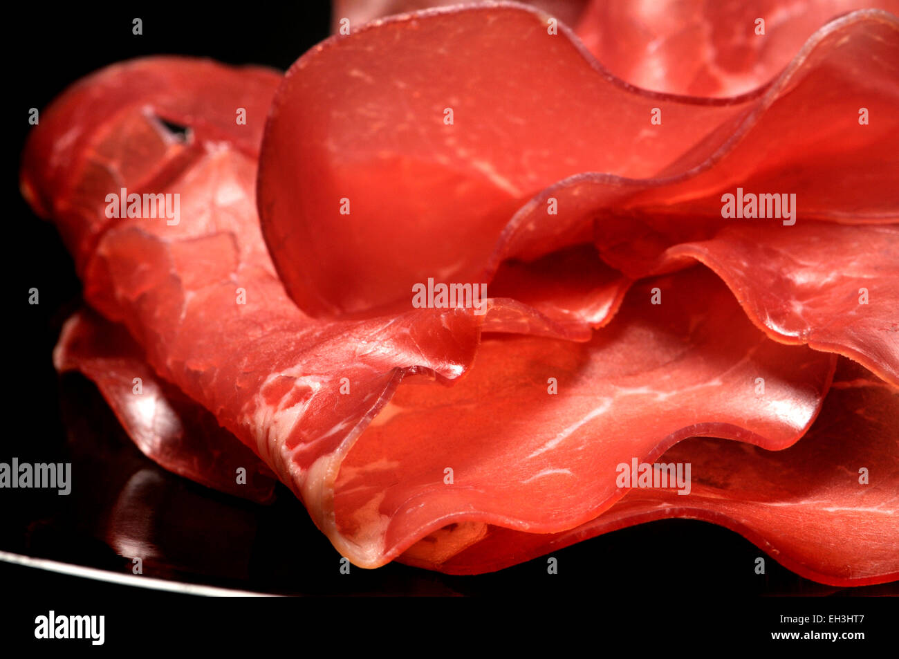 Émincé de jambon italien Banque D'Images