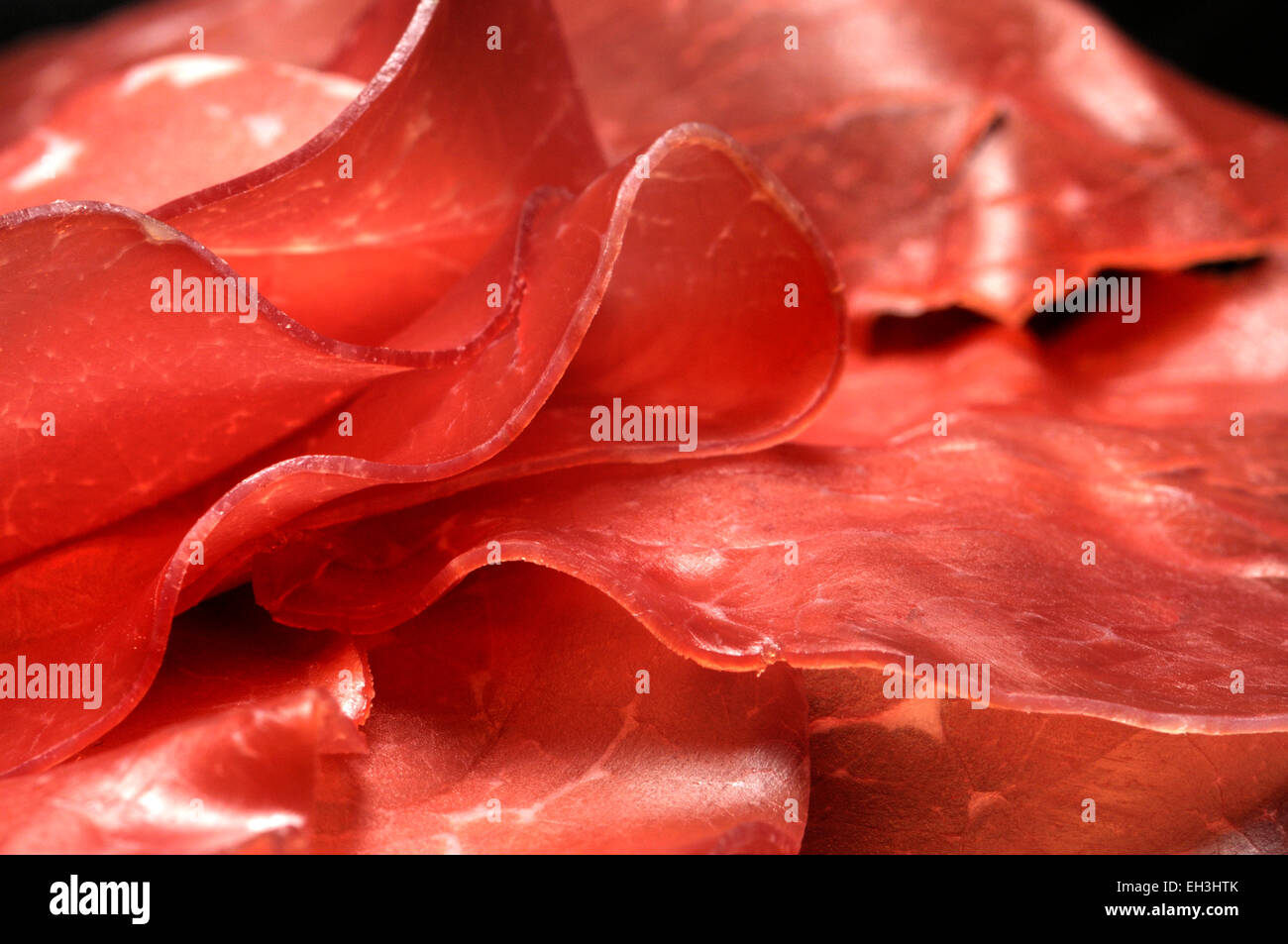 Émincé de jambon italien Banque D'Images