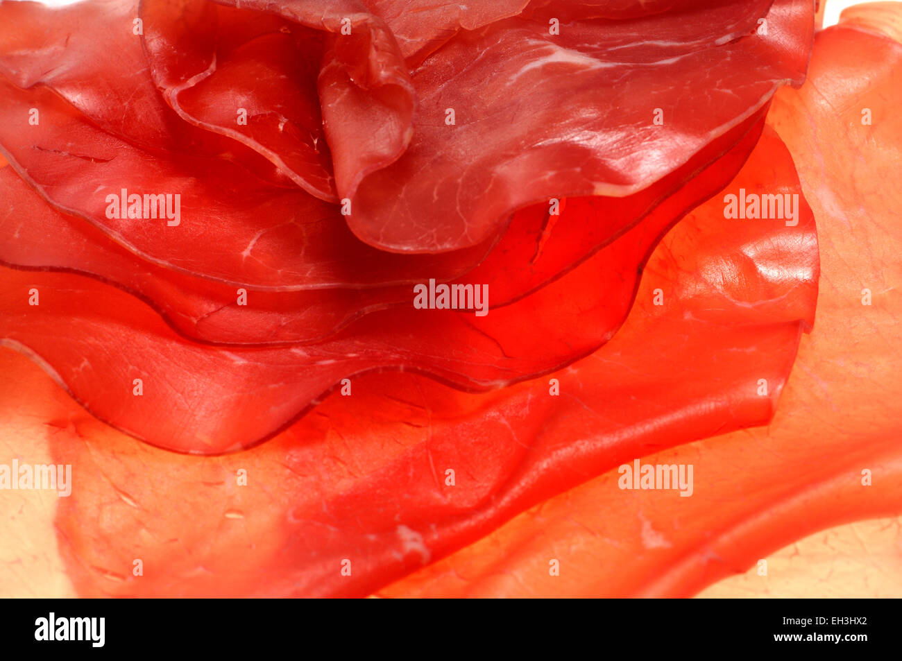 Émincé de jambon italien Banque D'Images