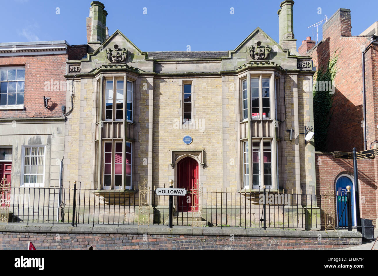 La Banque House dans Holloway, Tamworth construite en 1845 pour abriter la Banque d'épargne de Tamworth Banque D'Images