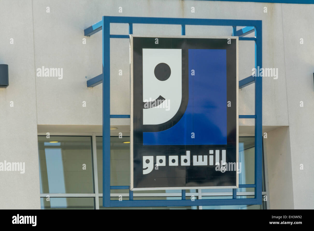 Le goodwill Store Se connecter Banque D'Images