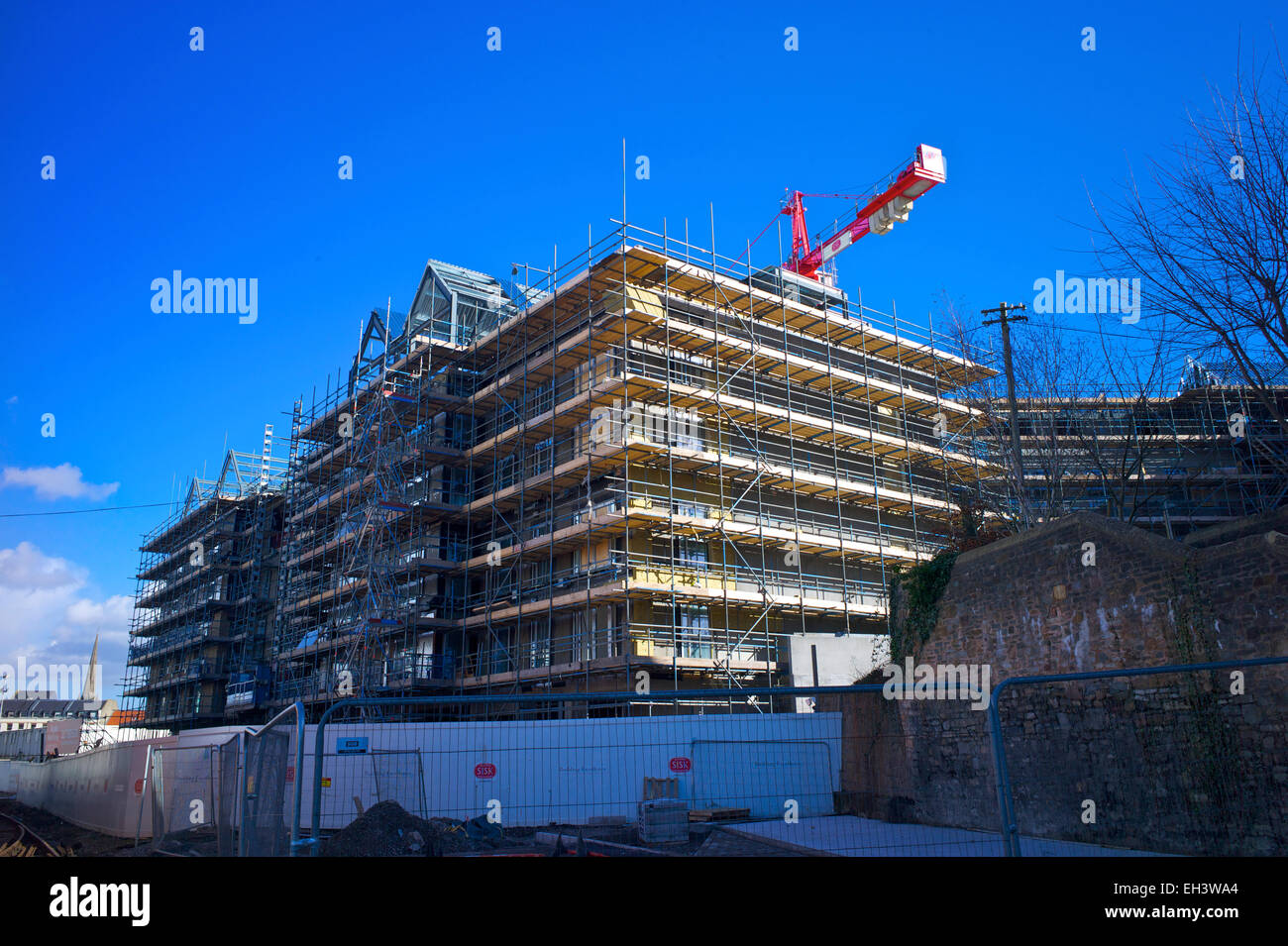 Un site de construction, Bristol, UK Banque D'Images