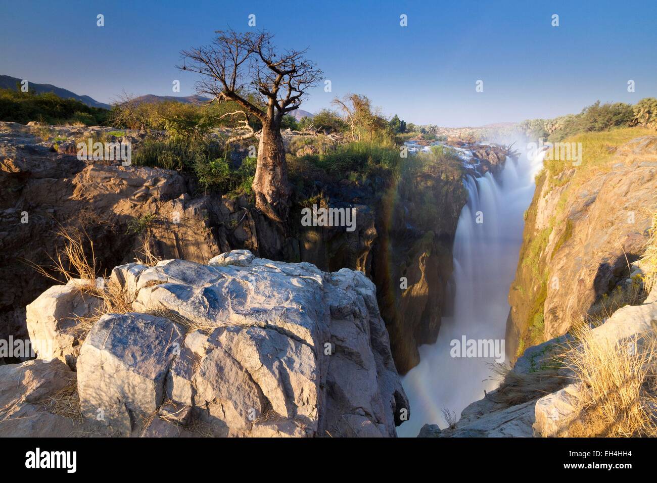 La Namibie, région de Kunene, Kaokoland Epupa Falls, Banque D'Images