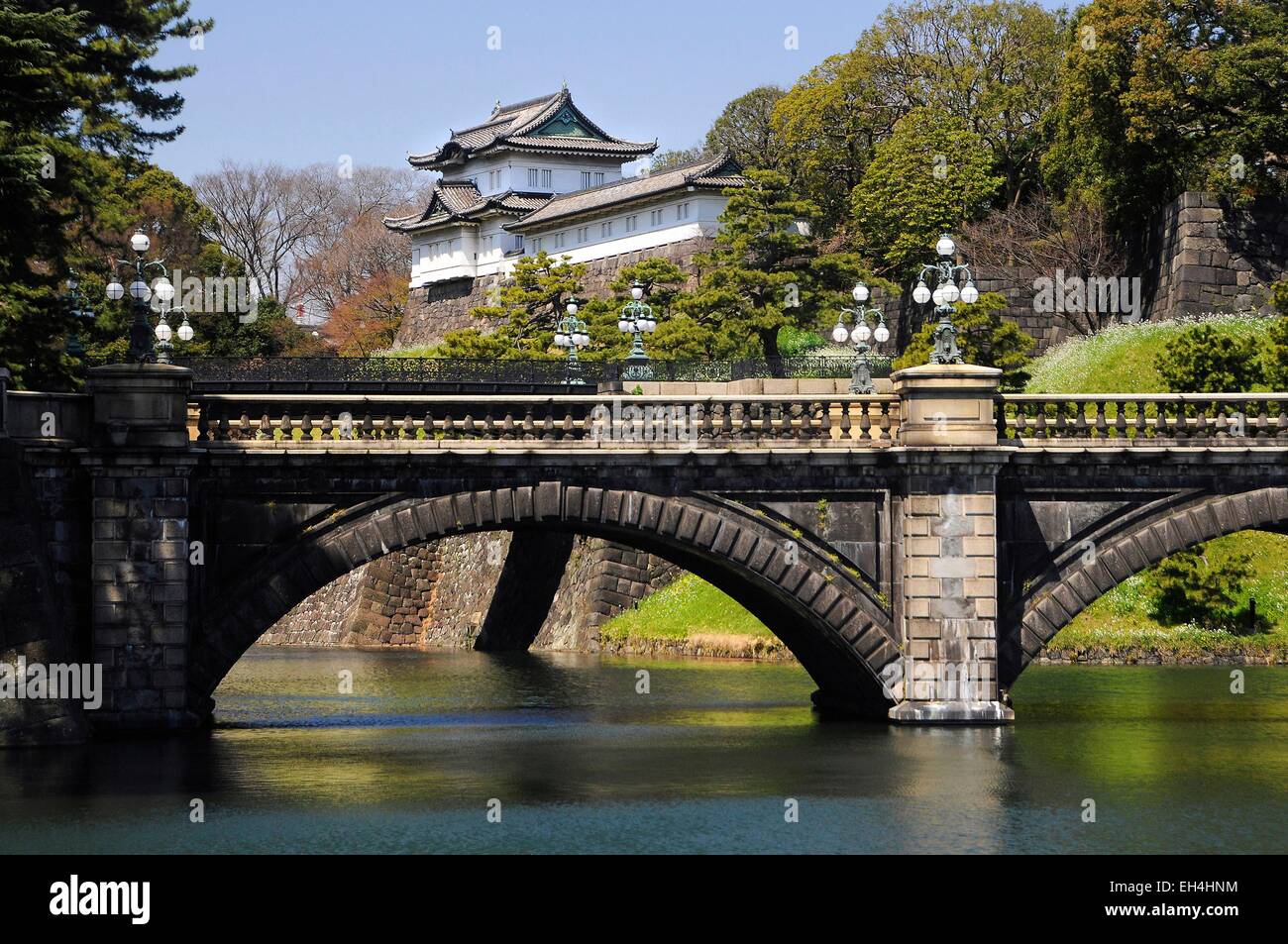 Le Japon, Honshu, Tokyo, Kanto, Palais Impérial de Tokyo Banque D'Images