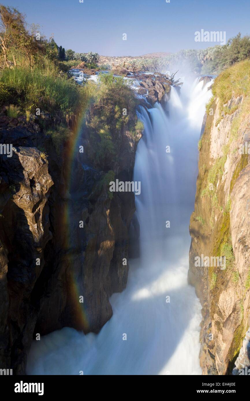 La Namibie, région de Kunene, Kaokoland Epupa Falls, Banque D'Images