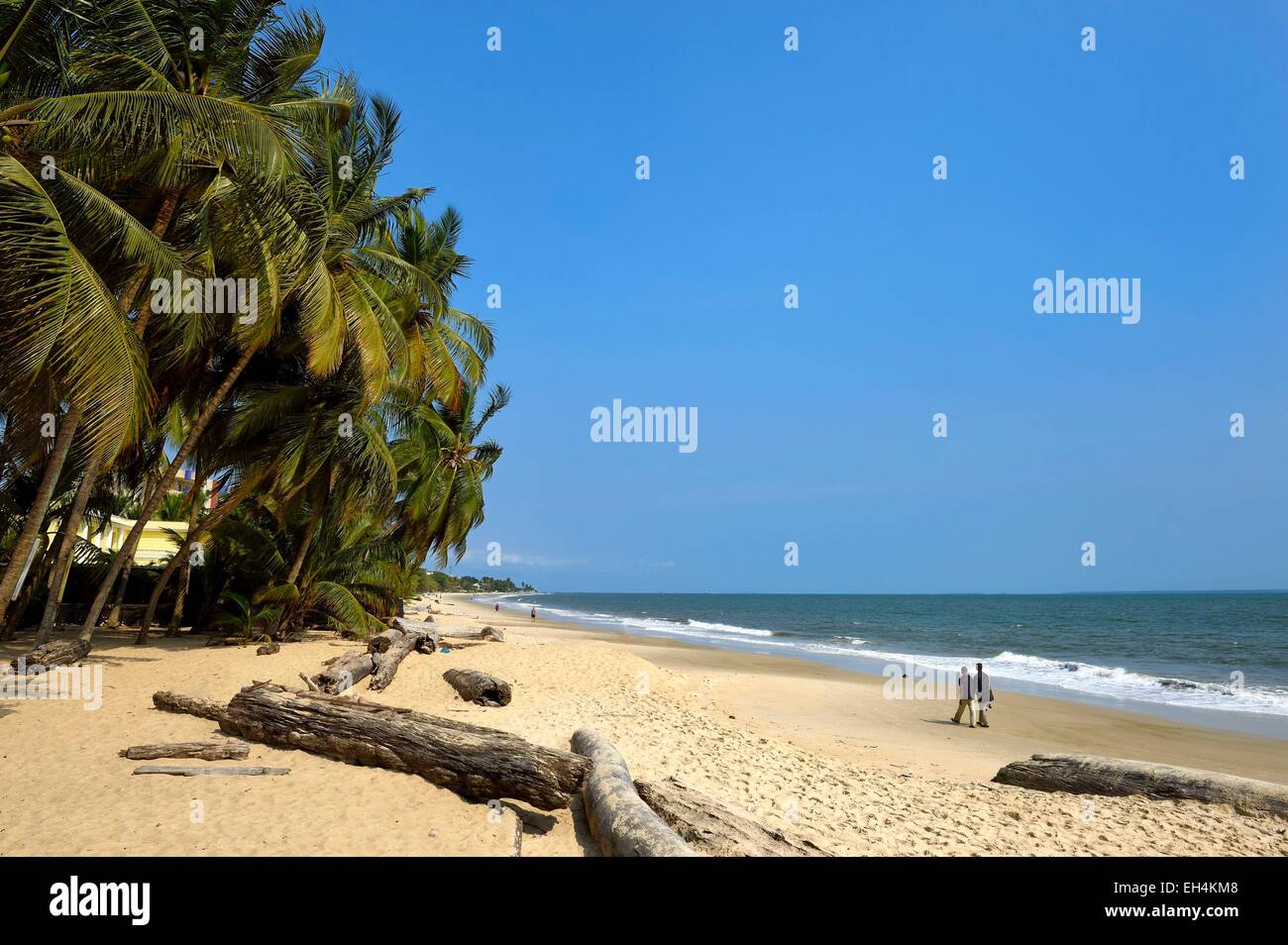 Le GABON, Libreville, plage bordant l'estuaire du Gabon Banque D'Images