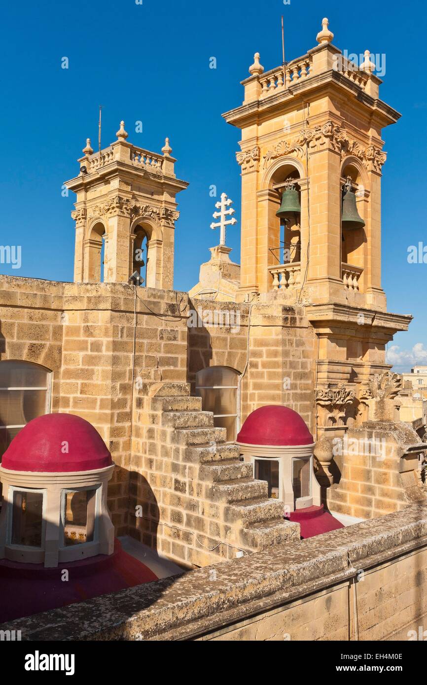 Malte, Gozo Island, Victoria (Rabat), la Basilique de Saint Georges Banque D'Images