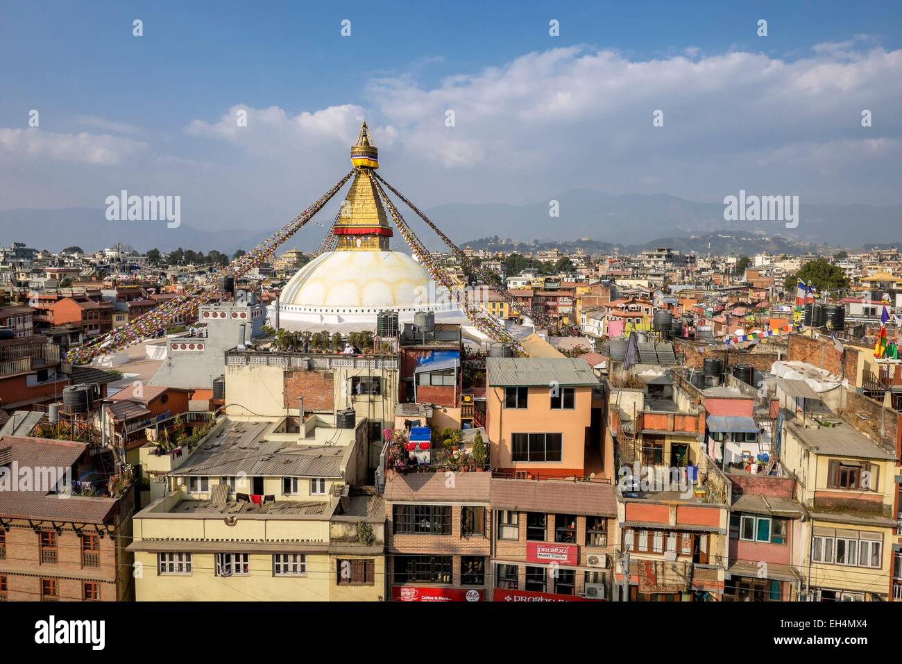 Au Népal, la vallée de Katmandou, classée au Patrimoine Mondial de l'UNESCO, Zone Bagmati, Katmandou, Banque D'Images