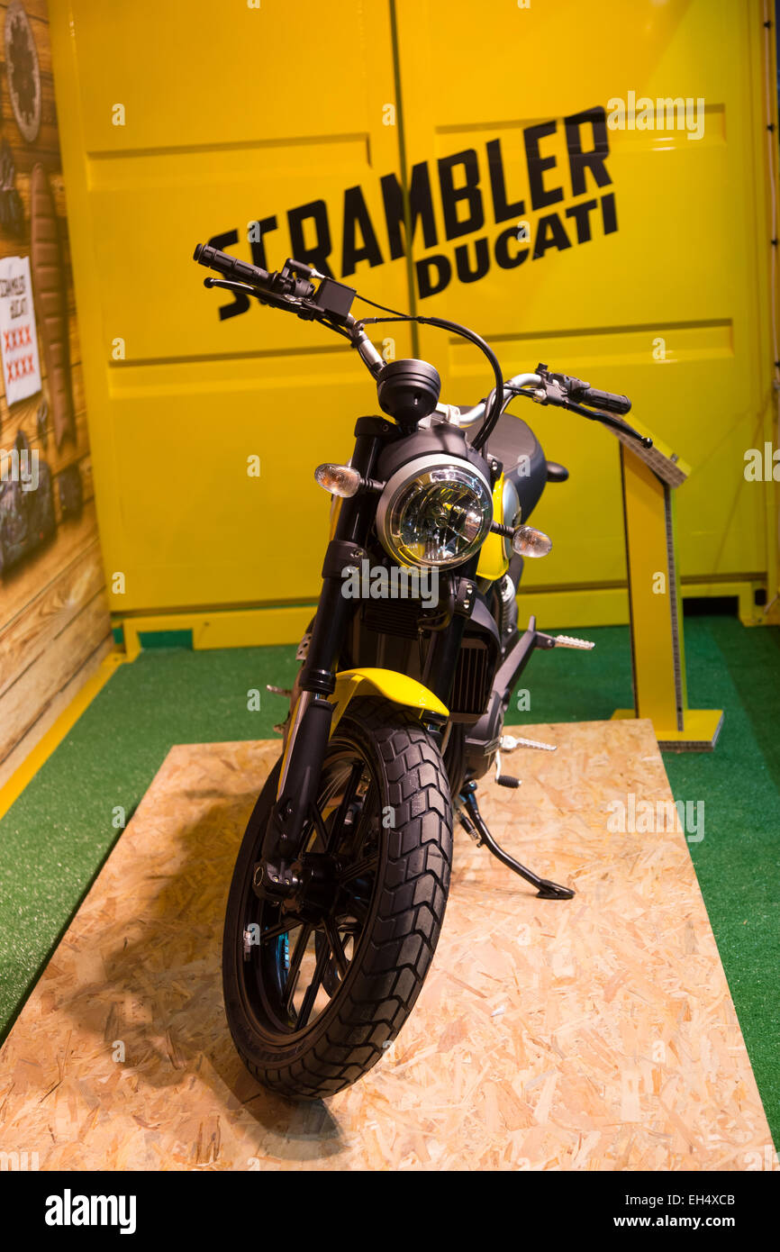 Ducati Scrambler dans Eurasia Moto Bike Expo à Istanbul Expo Center Banque D'Images