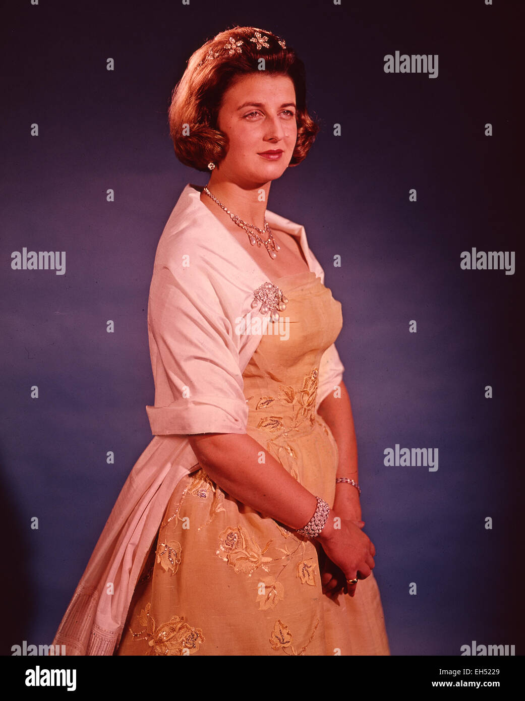 Petite-fille de la princesse Alexandra de Gorge King V et de la Reine Mary à propos de 1956 Banque D'Images