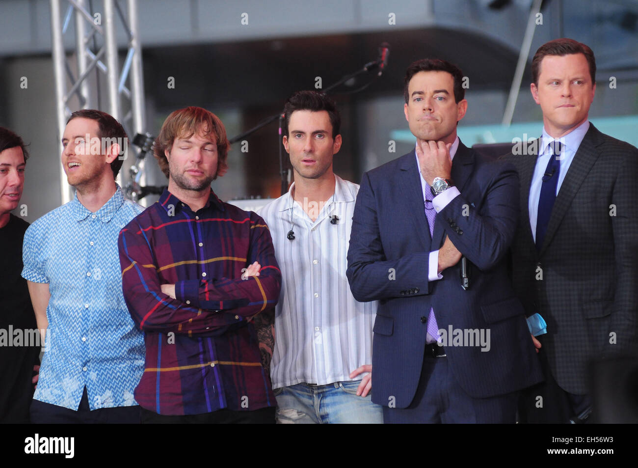 Maroon 5 joue sur la Today Show concert mettant en vedette : Adam Levine, Maroon 5,Carson Daly,Willie Geist Où : NY, New York, United States Quand : 01 sept 2014 Banque D'Images