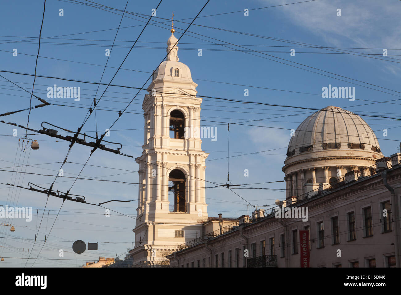 Église de Sainte Catherine, Saint-Pétersbourg, Russie. Banque D'Images