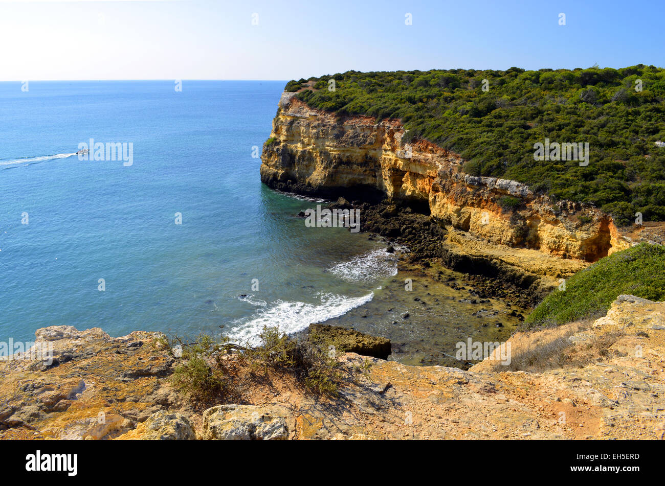 Les falaises de Senhora Da Rocha, de la plage de l'Algarve, Portugal Banque D'Images