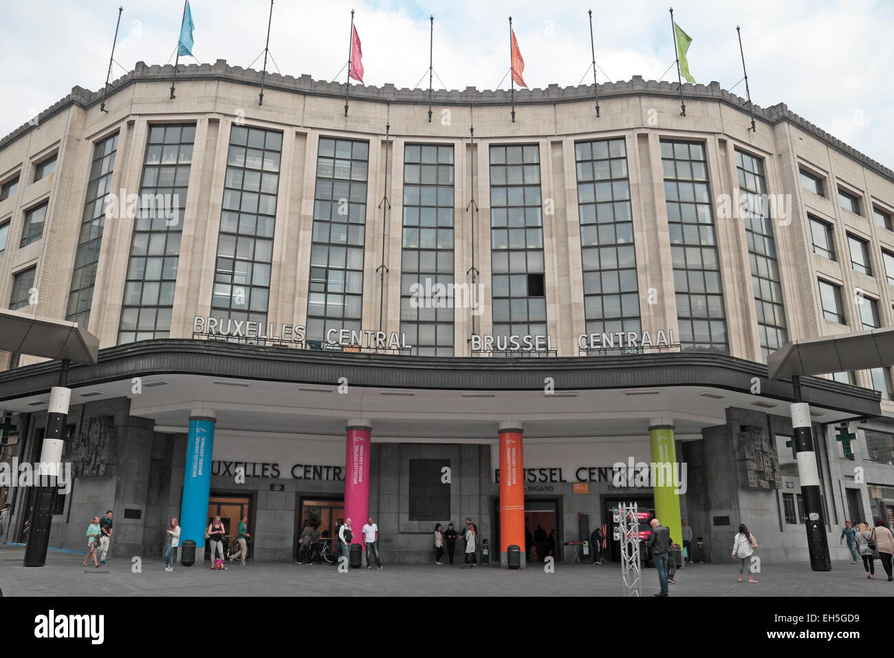 La gare centrale de Bruxelles, Bruxelles, Belgique. Banque D'Images