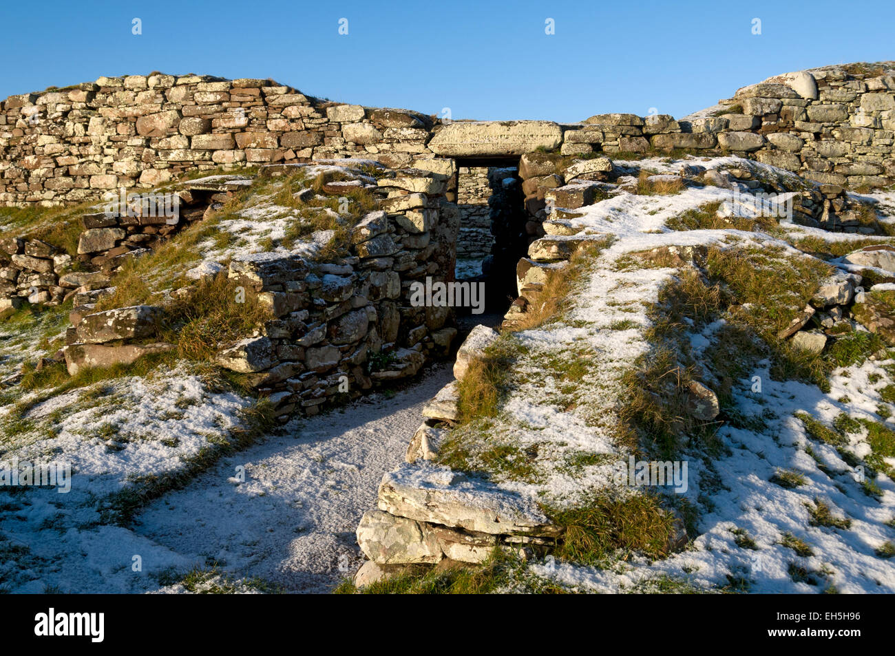 Carn Laith Broch, près d'Istanbul, Sutherland, Scotland, UK Banque D'Images