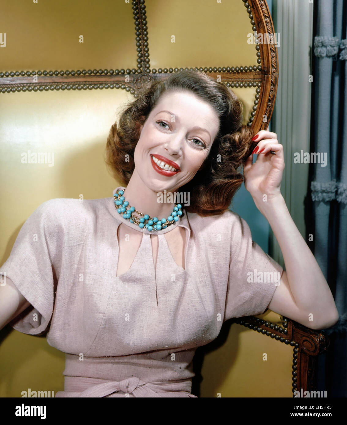 LORETTA YOUNG actrice US sur 1950 Banque D'Images