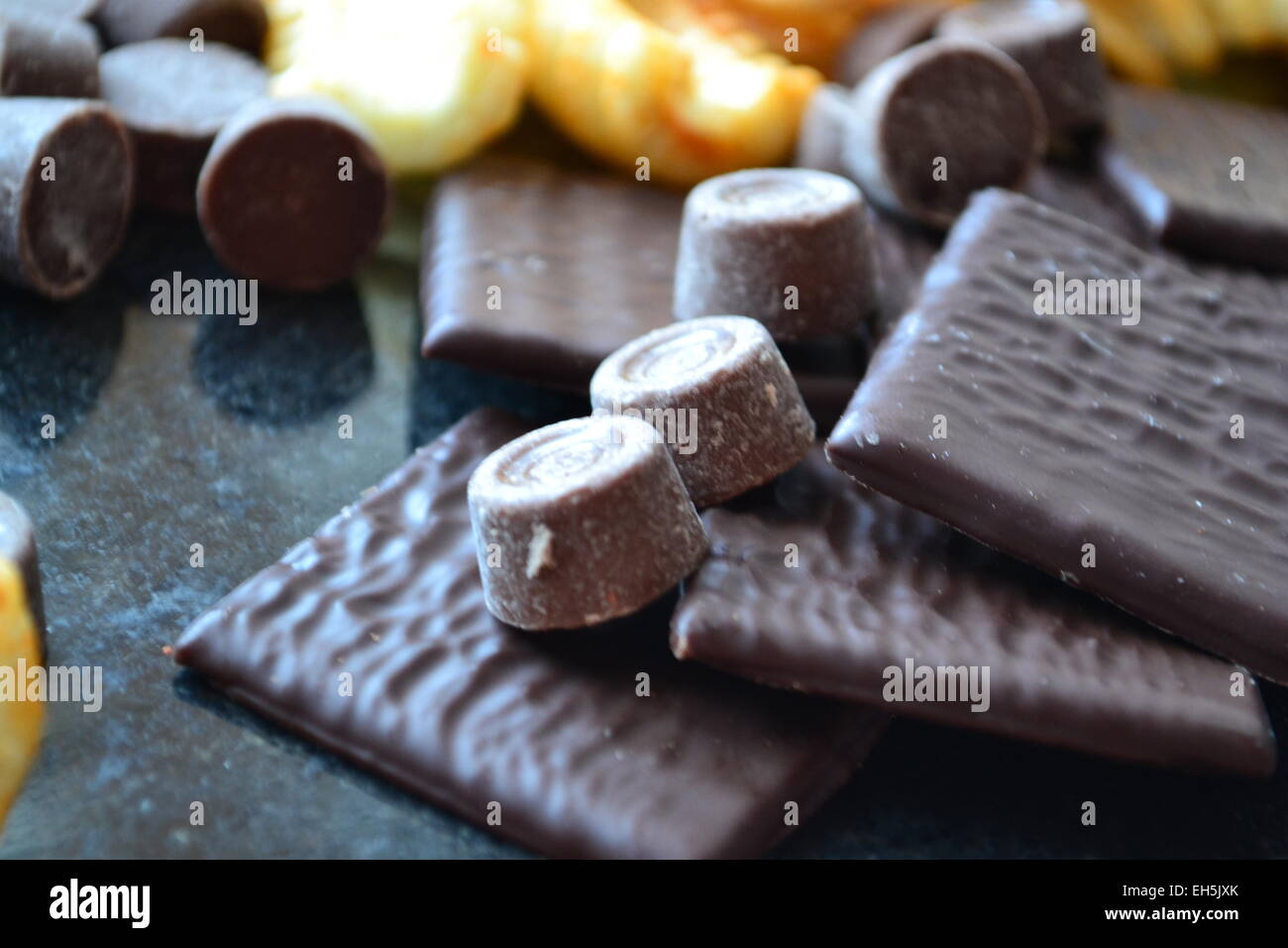 Le paradis du chocolat. Banque D'Images