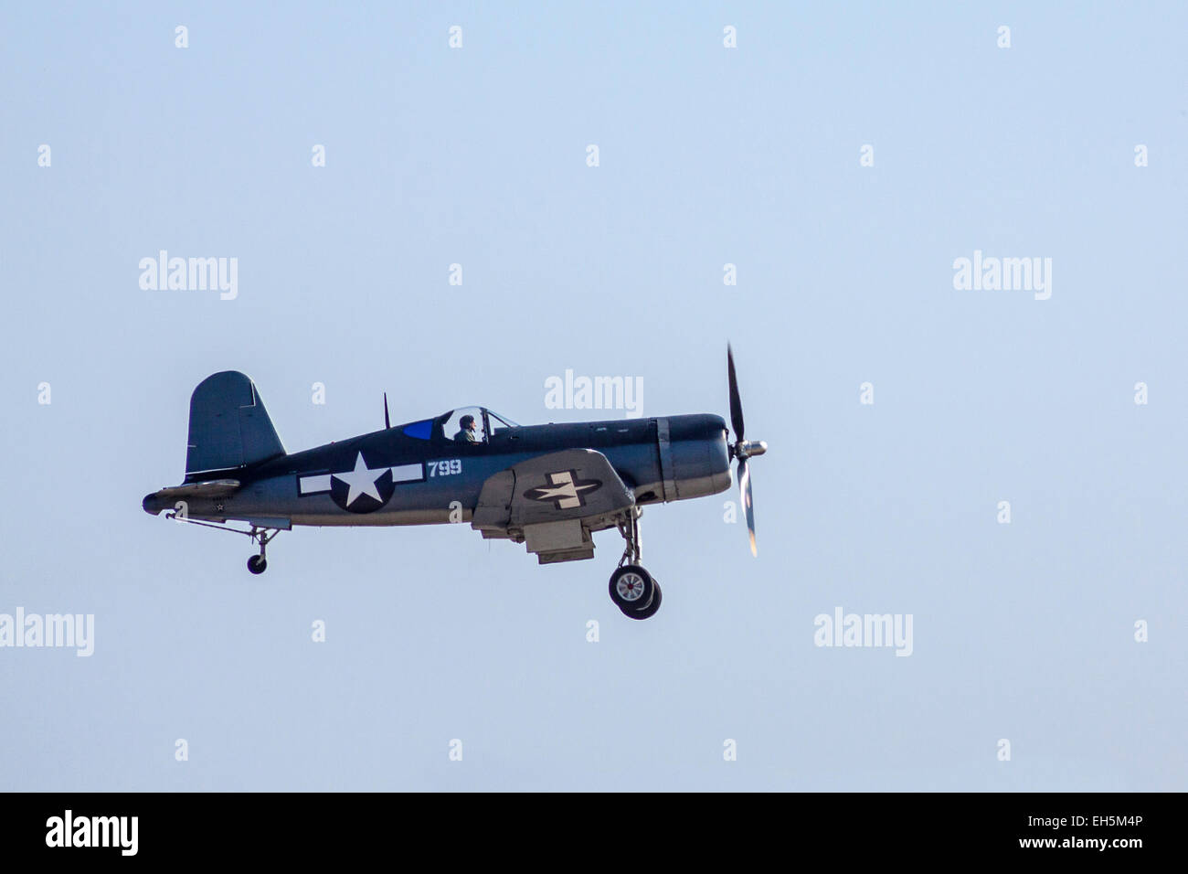 Une Chance Vought F4U Corsair à l'Envolées Camarillo Air Show Banque D'Images